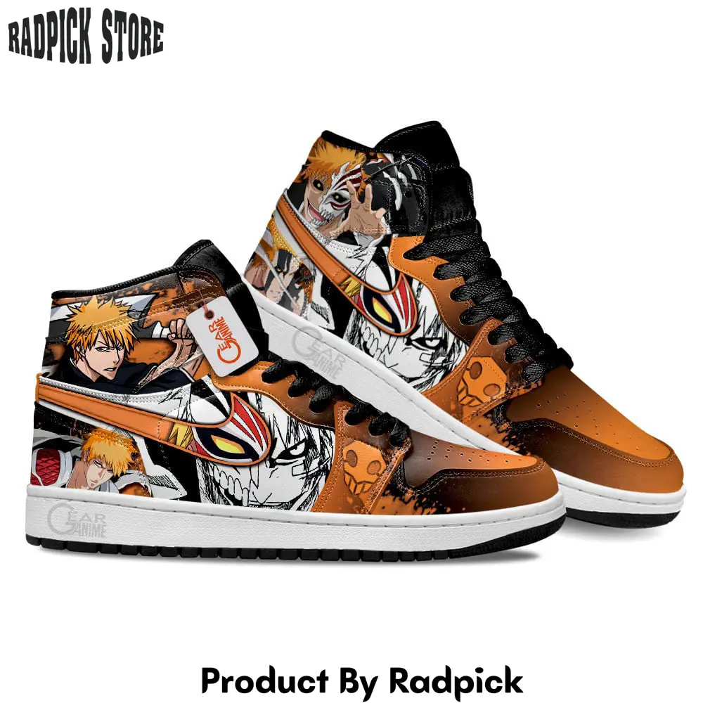 Ichigo hollow air jordan high top sneakers custom  rp0249203
